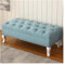Bettbank Gepolsterte Bank, moderne rechteckige Fußbank | for Eingangsbereich, Foyer, Badezimmer, Waschtisch, Schlafzimmer | Dekorative Wohnmöbel Schlafzimmerbank ( Color : Blue , Size : 150*45*40 )