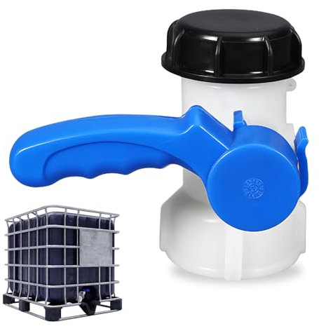 IBC Tank Zubehör, IBC Auslaufhahn, IBC Adapter Kugelhahn, 75mm Dn50 for Water Tank Drain Tap Rain Butt Canister Container Für IBC Container, Wassertank, Regentonne, Ablasshahn Anschluss Wassertonne