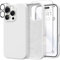 GONEZ Magnetic for iPhone 16 Pro Case, Compatible with MagSafe, [Screen Protector + Camera Lens Protector], Silicone Shockproof Anti-Scratch Protective Phone Case 6.3 inch, White