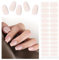 EBANKU Semi Cured Gel Nail Strips, 24PCS Gel Nail Stickers - Long Lasting, Easy to Apply & Remove for Salon-Quality Pedicure | Holy Pink
