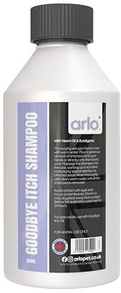 Goodbye Itch Shampoo 500ml | Neem & Eucalyptus Oil | Natural Soothing Formula | Antibacterial Horse and Animal Shampoo