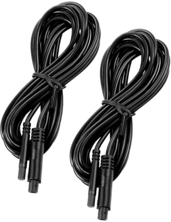 BUGUUYO 2pcs Rear View Camera Extension Cables Pin Backup Camera Cable Extension Cord Reel for Car Dash Cam Stable Easy to Use