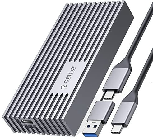 ORICO 40Gbps M.2 NVMe SSD Enclosure, Tool Free Installation, USB4 NVMe Enclosure Fits M-Key Supports Thunderbolt3/4 USB4/3.0/2.0 Tool Free 4TB Capacity Aluminum Alloy Case - M234C3