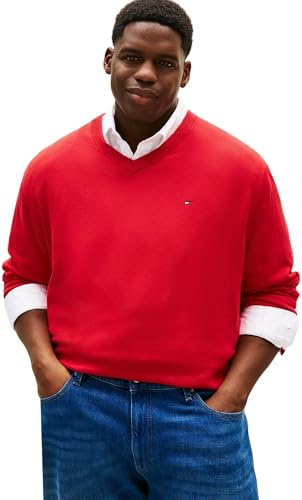 Tommy Hilfiger Herren Bt-Essential Cotton V Neck-b Mw0mw43012 Pullover