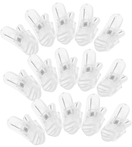 SECFOU 50Pcs Lavalier Microphone Clips for Earpiece Wires Transparent Shirt Mic Holder for Men Women Tangle Management Versatile Use for Audio Setups