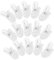 SECFOU 50Pcs Lavalier Microphone Clips for Earpiece Wires Transparent Shirt Mic Holder for Men Women Tangle Management Versatile Use for Audio Setups