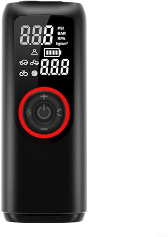 Compressore d'aria compatto Pompa Con Display Digitale Gonfiaggio Pneumatico Portatile Multifunzione Con Ricarica Del Telefono Mobile Per Pneumatici Auto Attrezzature Sportive