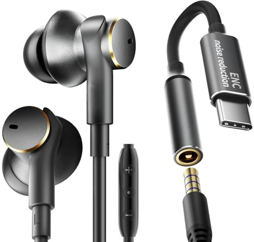 Wired Headphones Balance Powerful Bass & HD Call Noise-cancelling Earbuds