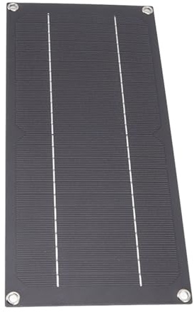 Acouto Kit de Panel Solar de 60 W, 18 V, Controlador de Cargador de Batería de 100 A, Kit de Carga de Batería para Agricultura Al Aire Libre, Peso 60 W, Ligero, 415 G, 15 0 Oz, de Panel Solar de