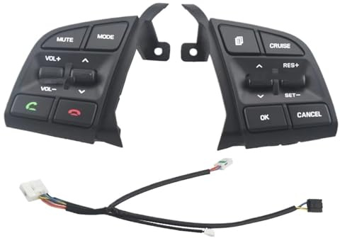 Multifunktions-Lenkradtasten Multifunktions-Lenkrad-Tempomat-Fernbedienung Lautstärkeschalter Tasten Mit Kabel Für Hyundai Für Tucson 2015-2019