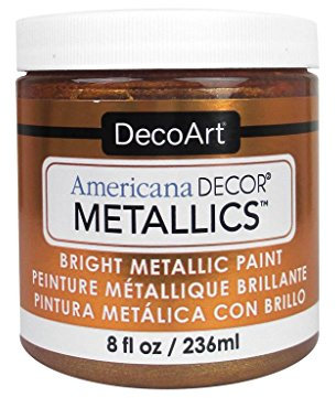 DecoArt Americana Décor Metallic Jar of Paint, Acrylic, Bronze, 236 ml (Pack of 1)