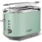 Russell Hobbs Toaster Bubble grün, 2 extra breite Toastschlitze, inkl. Brötchenaufsatz, 6 einstellbare Bräunungsstufen + Auftau- & Aufwärmfunktion, Schnell-Toast-Technologie, 930W, Retro 25080-56