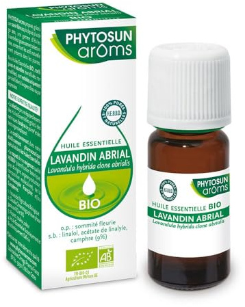Phytosun Arôms Organic Essential Oil Abrial Lavandin (Lavandula hybrida Clone abrialis) 10 ml