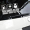 ZERTRAN Auto Styling Aufkleber Auto Dekoration Auto DIY Aufkleber Gas Grass Or Ass Nobody Rides for Free car Sticker Weiß