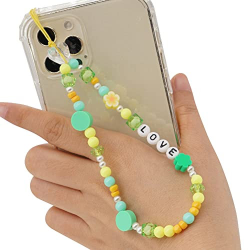 Böhmische Anti-Verlorene Handykette Handy Straps Vintage Neue Acryl Stern Perlen Kette Bunte Perlen Strap Telefon Anhänger für Mobile mobile phone chain Handy Schmuck Hängen Chian für Frauen