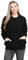 pretty attitude Women Winter Chunky Cable Knit Ladies Long Sleeve Aran Crew Neck Warm Cardigan (Black Aran Bw, 12)
