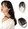 Sofeiyan Bangs Clip in 100% Remy Echthaar Fringe Bangs Clip in Pony Fringe Extensions Natürliche Bangs with Tempel Haarteile Echthaar Haarverlängerung für Frauen