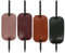 Lurrose Leder Haarspange mit Stick 4 Stücke Oval Faux Leder Haarnadel Leder Holz Haarklammern Rutsche Barrette Pferdeschwanzhalter für Haare