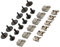 Karosserie-Clips, 24 Stück, Motor-Unterboden-Befestigungsclips, Schrauben, MC3003, Ersatz für – C-Klasse W203 W204 CL203