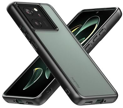 Eastcoo Slim Fit Hülle für Xiaomi 13T/13T Pro, [Hard Frosted PC Back+Soft Black TPU Bumper] Leichte stoßfeste Schutzhülle für Xiaomi 13T/13T Pro, Schwarz