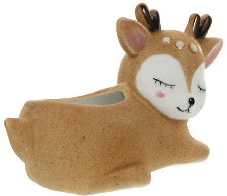 Toddmomy Außendekoration saftige Töpfe Minitiere Mini-Sukkulenten Bonsai Topfpflanzen drinnen saftiger Keramiktopf saftiger Blumentopf Anlage tierische Schale Gartentopf schmücken Kaktus