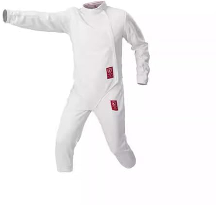 KXJPIZIYB Fechtuniform, 3-teilig, Weste, Hose, Jacke, Fechtschutzanzug, für Rechtshänder, Tägliches Training, 350N(48#)