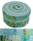 Jelly Roll Tissu 100 % coton, 40 bandes prédécoupées (6,3 x 111,8 cm) pour matelassage et couture - 20 imprimés floraux assortis - Vert humeur