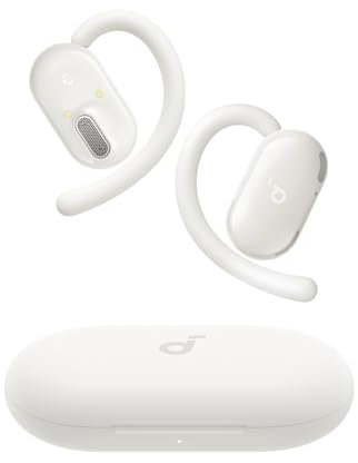 soundcore V20i by Anker Open-Ear Headphones, Adjustable Ear Hooks, Ultra-Comfort, Snug Fit, Powerful Sound, Clear Calls, IP55, LED Lights, 36H Playtime, Bluetooth 5.4 Earbuds (Renewed)