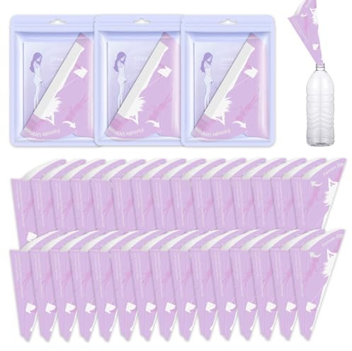 30 Pièces Pipi Debout Femme Pliable,Urinoir Femme Portable, Pisse Debout Femme Jetable de Voyage Entonnoir en Papier de Pipi pour Femme Enceintes Camping Randonnée et Activités de Extérieur