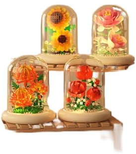 Hardware Tribe There are 2 mini flower and plant building block sets to choose from, which can be used as creative decorations or adult building block toys, and are compatible with LEGO bricks.