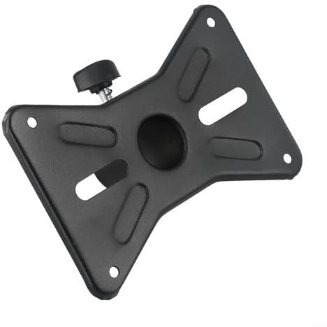 Rotatable 35mm Metal Top Cap Designed for Tripod Speaker Stands and For DJ Equipment with 175x110mm Mounting Base Compatibility