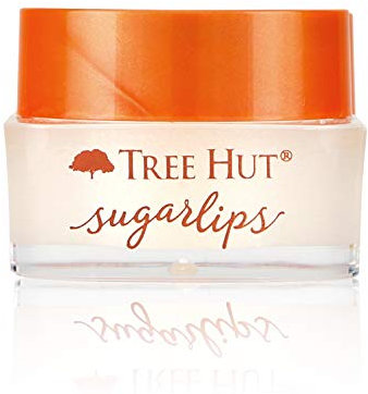Tree Hut Sugarlips Sugar Lip Scrub, Sweet Mint, 0.34oz Jar, Shea Butter and Raw Sugar Scrub Ultra-Hydrating Lip Exfoliator, Lip Care