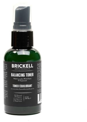 Brickell Men's Products balancing toner für männer, natur- und bio-alkohol-free gurke, minze gesichtswasser mit hamamelis, 2 ounce, duftend
