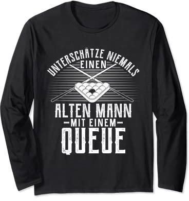 Billard Snooker Pool Langarmshirt