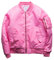 Blouson bomber pour homme avec manches zippées et poche à col montant Style militaire Rose, rose, XXXXL