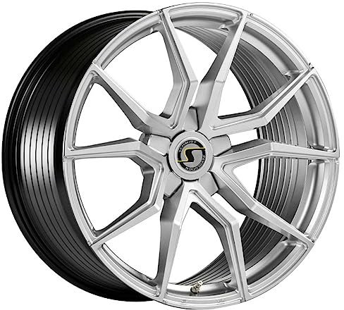 Schmidt Felge Drago 9.0Jx20 ET24 5x112 Highgloss Silber kompatibel mit Mercedes AMG C-Klasse W205 C43 C450 AMG (inkl Kombi Coupe und Cab