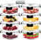 IUGHN Meal Prep Containers Glass, Set of 8pcs, High Clear Borosilicate Food Storage Containers With Lids Airtight, 400ml Glass Containers With Lids, Lock and Lock Containers and 1 Cleaning Sponges