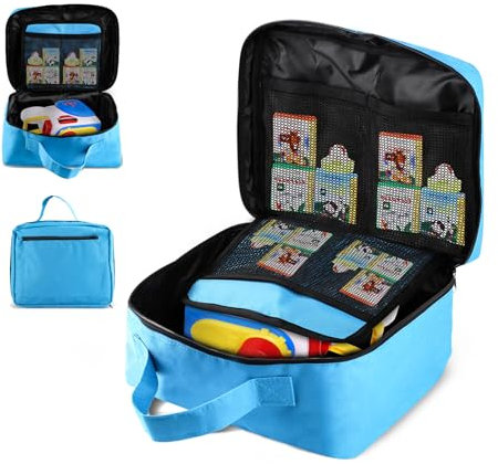 lasuroa Toy Organizer Storage Bags for Little Tikes Story Dream Machine, Oxford Toy Storage Bags Portable Organizer Case with Separate Pockets for Little Tikes Story Dream Machine(Blue)