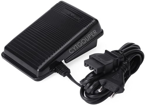 CYTGOUPER Singer Fußpedal Nähmaschine, Langlebige Ersatzteile für Singer Nähmaschine Zubehör, Fußpedal Controller für Nähmaschine, Elektronische Fußpedal Controller für Butterfly JUKI (EU Plug 220V)