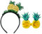 MorLuks Ananas Kostüm Damen, Ananas Haarreif Ananas Brille Hawaii Haarschmuck, Ananas Stirnband Haarband Kopfschmuck Accessoire für Damen Maskerade Karneval Kostüm, Cosplay