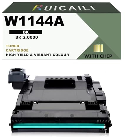 Unità tamburo 144A W1144A Stampa Nero 20000 pagine Compatibile per HP Neverstop Laser MFP 1201n 1202w 1202nw,Stampante Neverstop Laser 1001nw,1 Pacchetto Nero W1144A Unità tamburo