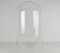 EMH Grande cloche circulaire en verre soufflé à la bouche, dôme transparent de 50 cm