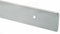 T&C™ 38mm-40mm Kitchen Worktop Finishing Profiles 6mm Radius Top & Bottom - Hand Finished - Satin Silver Finish (900mm Long Breakfast Bar End Cap)