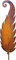 Bornhöft Gartenstecker Rankstab rostiger Farn Metall Rost Gartendeko Edelrost 114cm Naturrost dekorieren Beetstecker Topfstecker