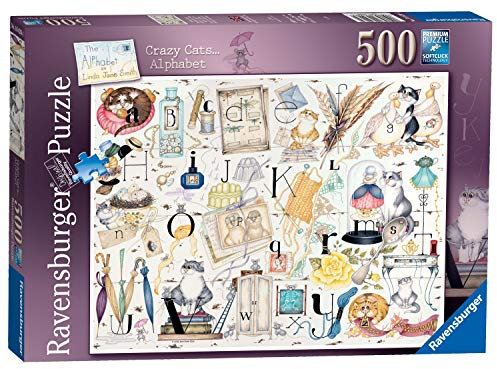 Ravensburger Crazy Cats Alphabet 500pc Jigsaw Puzzle