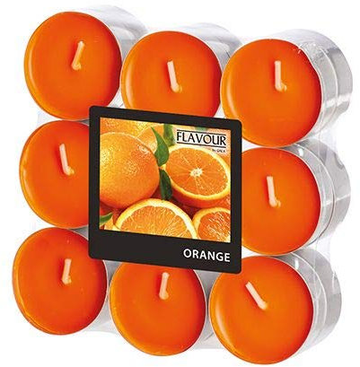 Gala Flavour by GALA Duftlichte Ø 37,5 mm, 16,6 mm orange - Orange 96913 Duftkerzen Teelichter Duft-Teelichter, 18 Stück