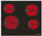 Corberó - Placas Vitrocerámica 60 cm CCVG8422 | 4 Zonas | 6400 W | Touch Control | Booster | Temporizador 99 Min | 9 Niveles Potencia | Bloqueo Seguridad niños, Negro, Vitrocerámica