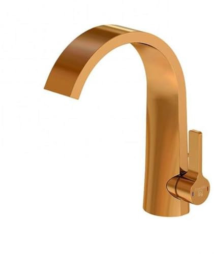 Steinberg Serie 280 Waschtischarmatur, seitenbedient, mit Ablaufgarnitur, Ausladung 155mm, 2801000, Farbe: Rose Gold