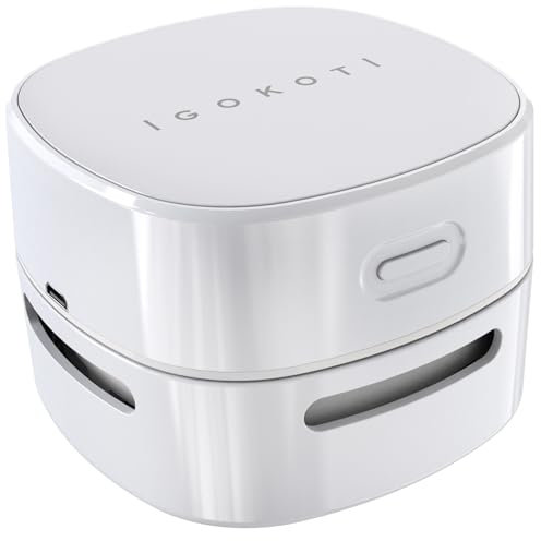 IGOKOTI USB Wiederaufladbar Tischstaubsauger, Tragbar Kabellos Mini Tisch Staubsauger, Starke Saugkraft Staubsauger Schreibtisch für Desktop, Büro, Schule, Haushalt Wichtelgeschenk