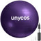 unycos - Gymnastikball 75 cm Sitzball Trainingsball für Yoga, Fitness, Medizinball, Balance Ball, Core Training Strength, Pilates-Ball | Inkl. Pumpe, BPA-Frei, Anti-Burst (Lila mit Logo)